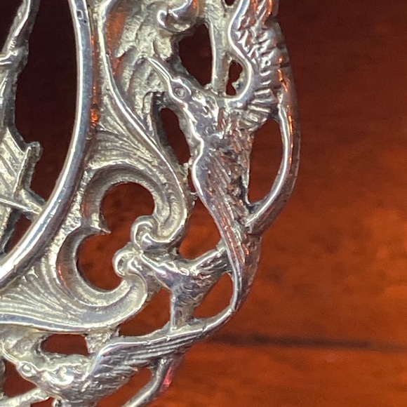 Norskt Monster Vintage Fisherman Silver Brooch - Picture 11 of 16